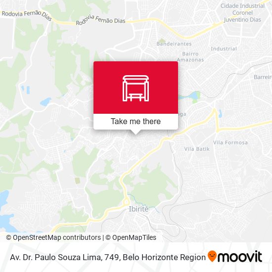 Av. Dr. Paulo Souza Lima, 749 map