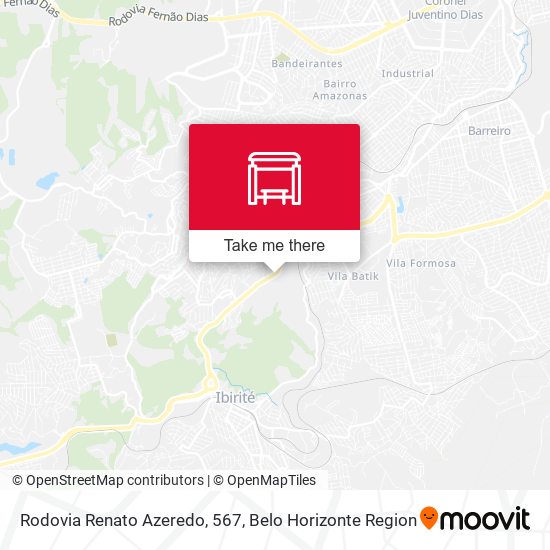 Rodovia Renato Azeredo, 567 map