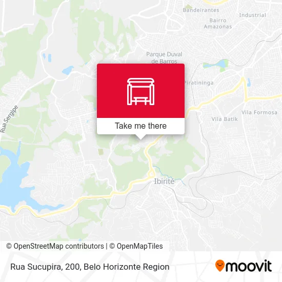 Rua Sucupira, 200 map