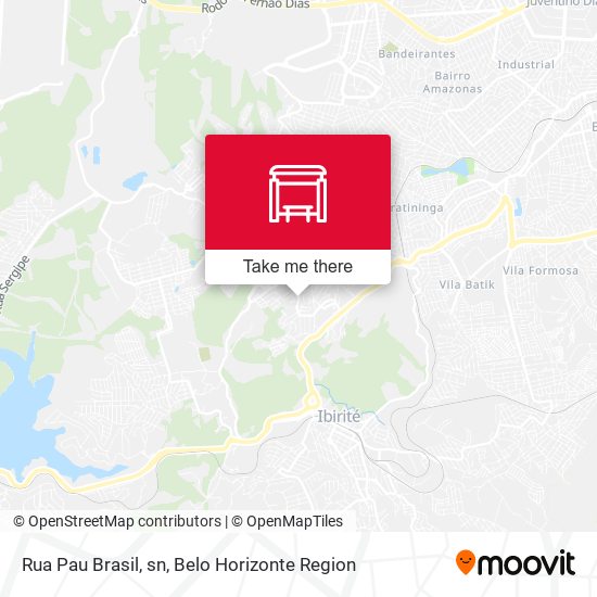 Rua Pau Brasil, sn map