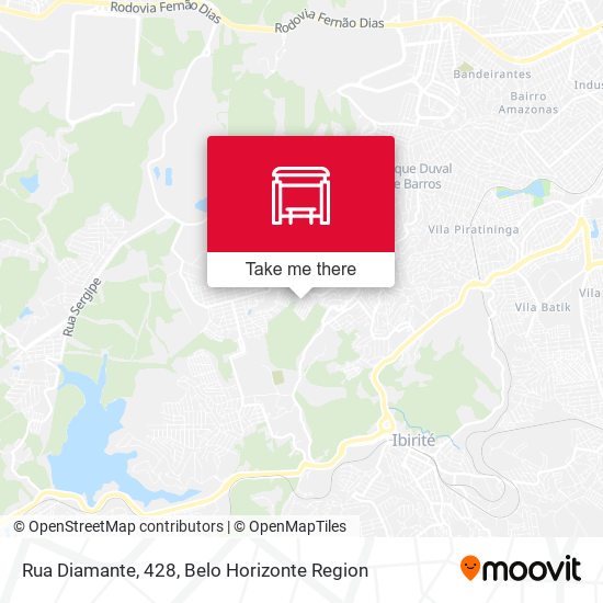 Rua Diamante, 428 map