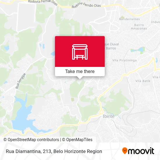 Rua Diamantina, 213 map