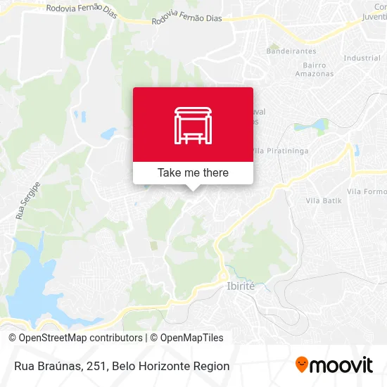 Rua Braúnas, 251 map