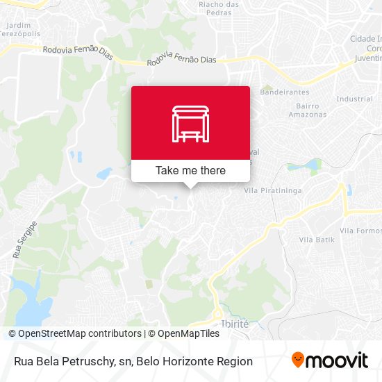 Rua Bela Petruschy, sn map