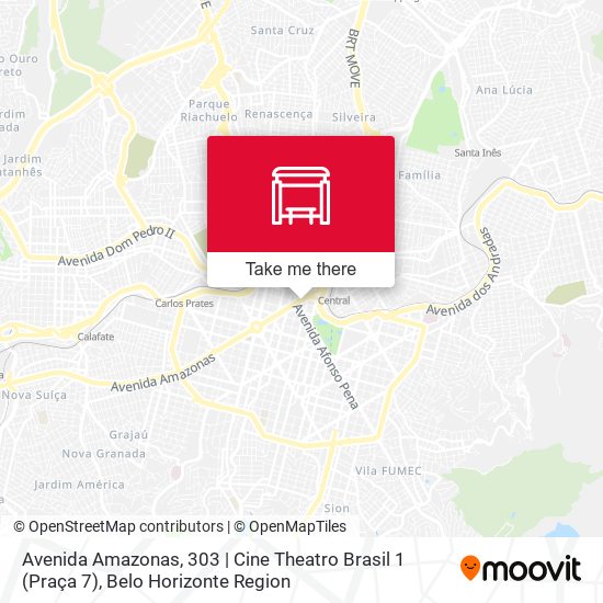 Mapa Avenida Amazonas, 303 | Cine Theatro Brasil 1 (Praça 7)