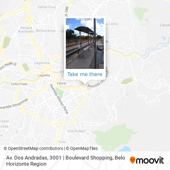 Mapa Av. Dos Andradas, 3001 | Boulevard Shopping