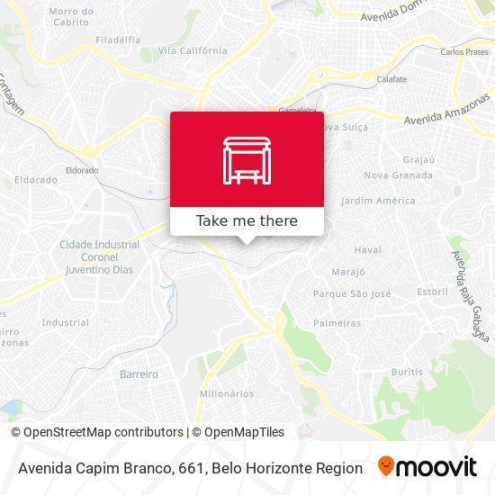 Avenida Capim Branco, 661 map