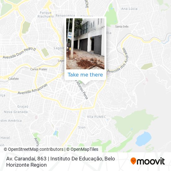 Mapa Av. Carandaí, 863 | Instituto De Educação