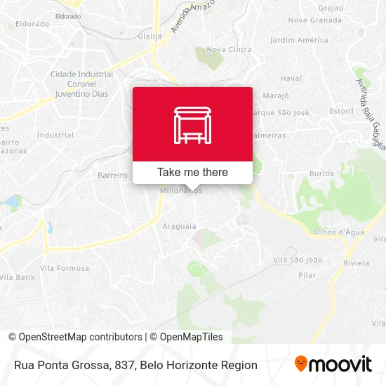 Rua Ponta Grossa, 837 map