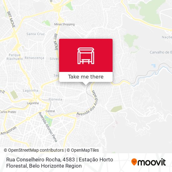 Mapa Rua Conselheiro Rocha, 4583 | Estação Horto Florestal