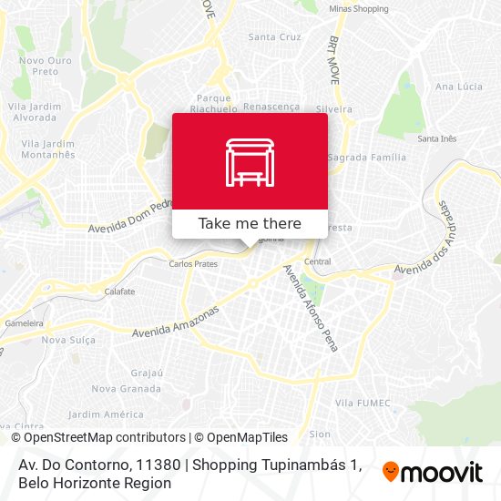Mapa Av. Do Contorno, 11380 | Shopping Tupinambás 1