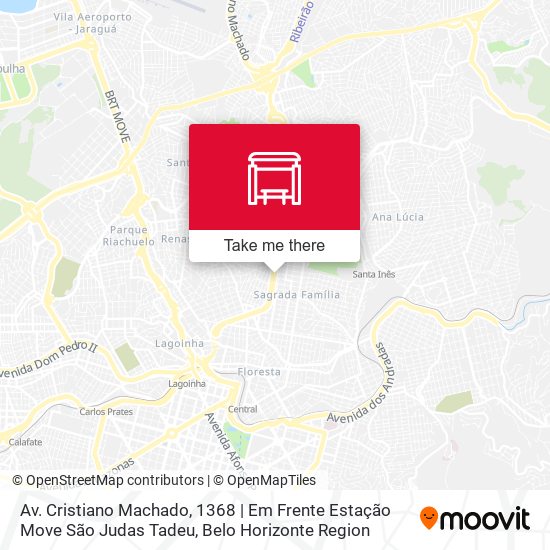 Av. Cristiano Machado, 1368 | Em Frente Estação Move São Judas Tadeu map