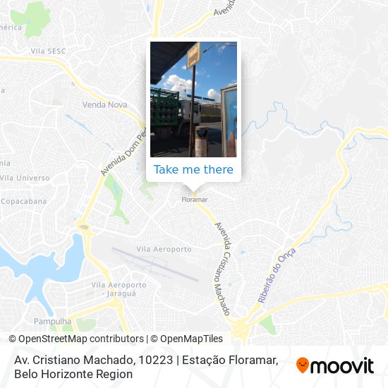 Mapa Av. Cristiano Machado, 10223 | Estação Floramar