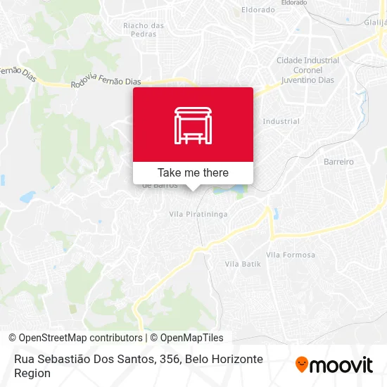 Rua Sebastião Dos Santos, 356 map