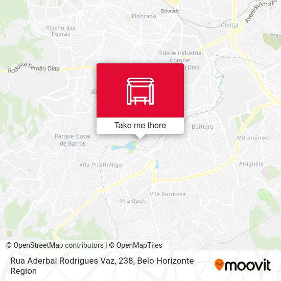 Rua Aderbal Rodrigues Vaz, 238 map