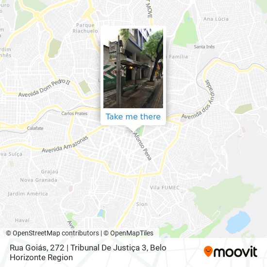 Rua Goiás, 272 | Tribunal De Justiça 3 map