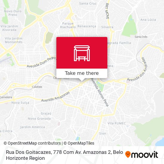 Mapa Rua Dos Goitacazes, 778 Com Av. Amazonas 2