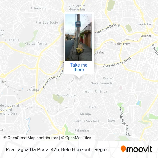 Rua Lagoa Da Prata, 426 map