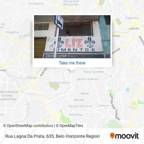 Rua Lagoa Da Prata, 635 map