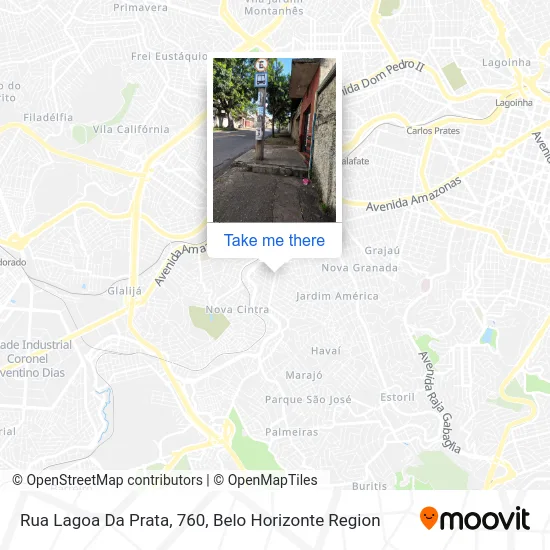 Rua Lagoa Da Prata, 760 map