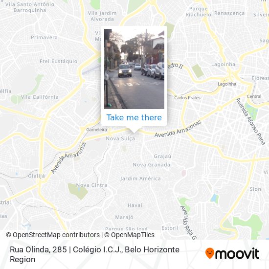Mapa Rua Olinda, 285 | Colégio I.C.J.