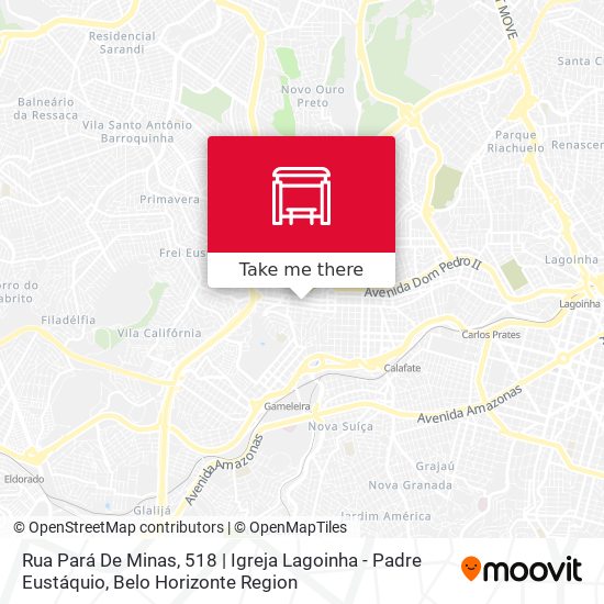 Rua Pará De Minas, 518 | Igreja Lagoinha - Padre Eustáquio map