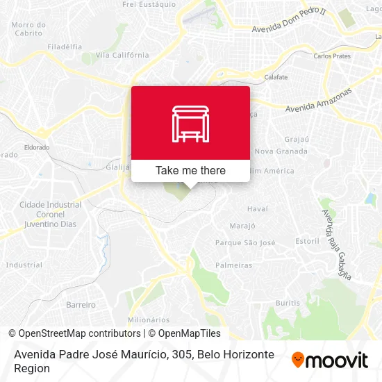 Avenida Padre José Maurício, 305 map