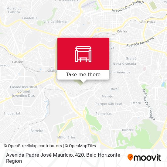 Avenida Padre José Maurício, 420 map