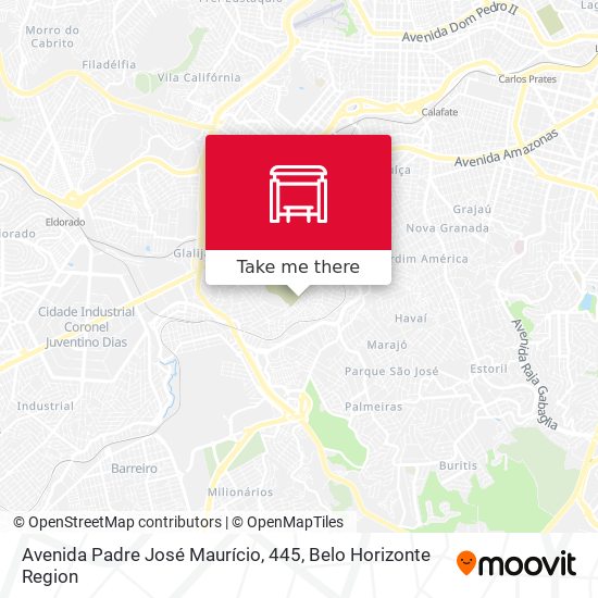 Avenida Padre José Maurício, 445 map