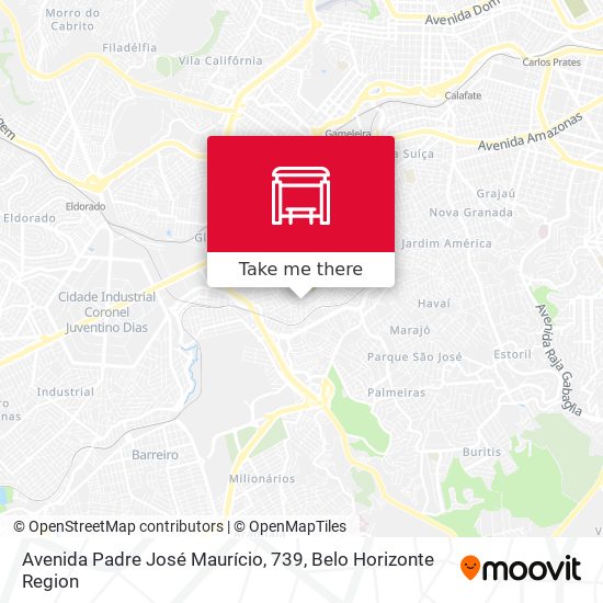 Avenida Padre José Maurício, 739 map