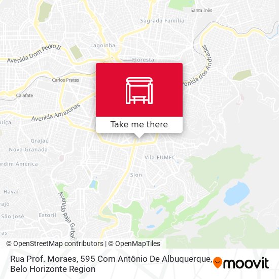 Mapa Rua Prof. Moraes, 595 Com Antônio De Albuquerque