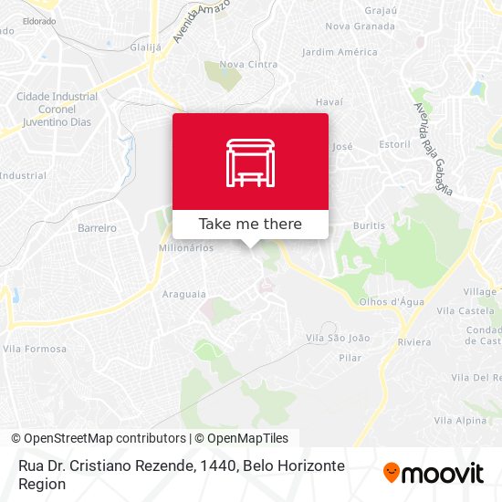 Rua Dr. Cristiano Rezende, 1440 map