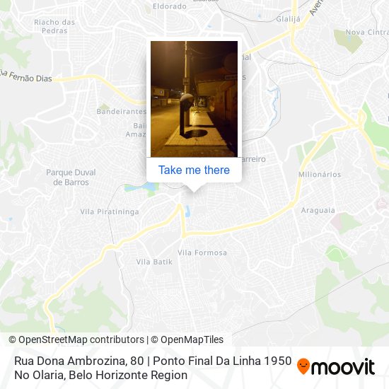 Rua Dona Ambrozina, 80 | Ponto Final Da Linha 1950 No Olaria map