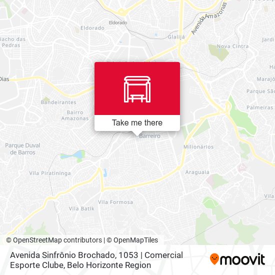 Avenida Sinfrônio Brochado, 1053 | Comercial Esporte Clube map