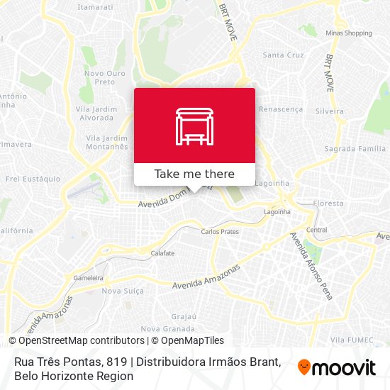 Rua Três Pontas, 819 | Distribuidora Irmãos Brant map