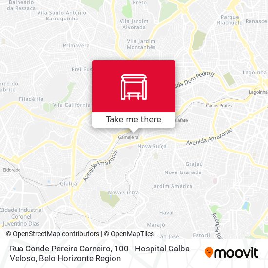 Rua Conde Pereira Carneiro, 100 - Hospital Galba Veloso map