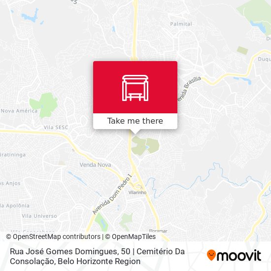 Mapa Rua José Gomes Domingues, 50 | Cemitério Da Consolação