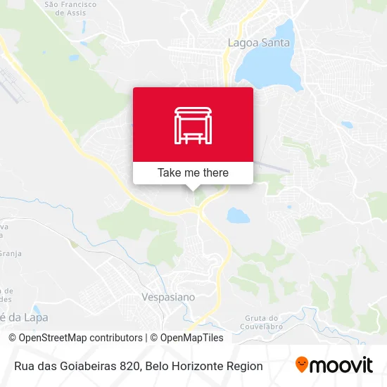 Rua das Goiabeiras 820 map