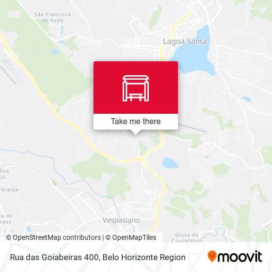 Rua das Goiabeiras 400 map