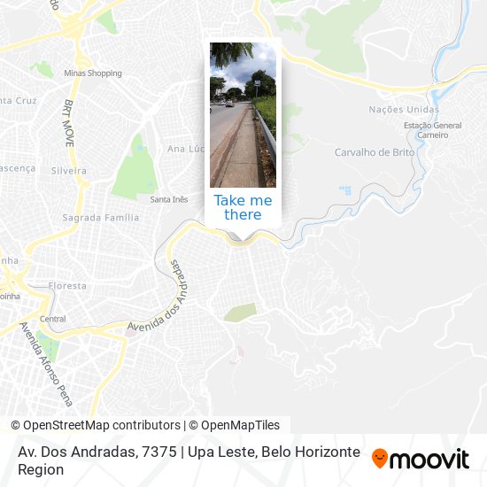 Mapa Av. Dos Andradas, 7375 | Upa Leste