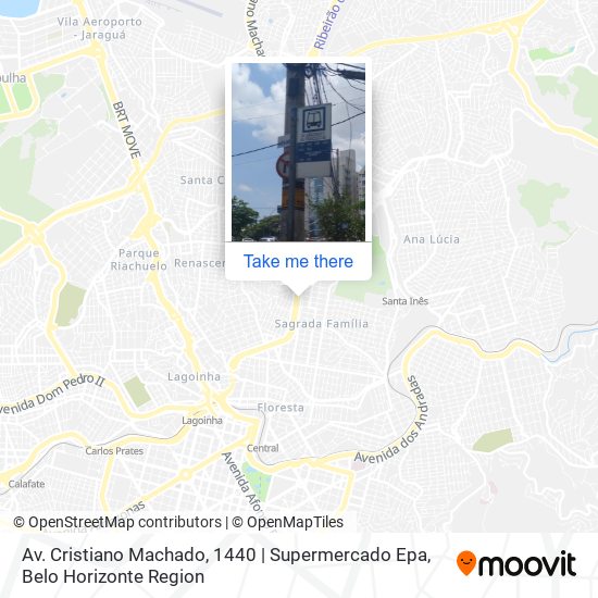 Mapa Av. Cristiano Machado, 1440 | Supermercado Epa