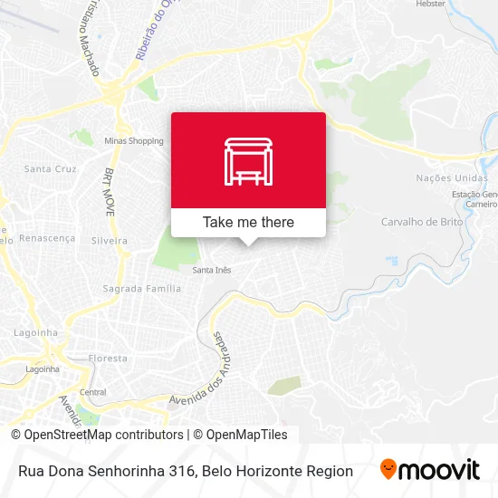 Rua Dona Senhorinha 316 map