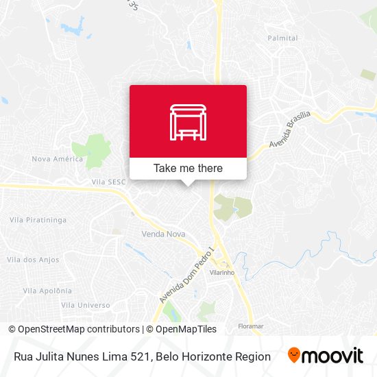 Rua Julita Nunes Lima 521 map