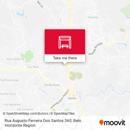 Mapa Rua Augusto Ferreira Dos Santos 360