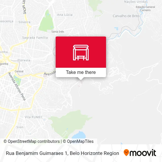 Rua Benjamim Guimaraes 1 map