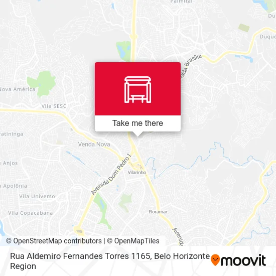 Rua Aldemiro Fernandes Torres 1165 map