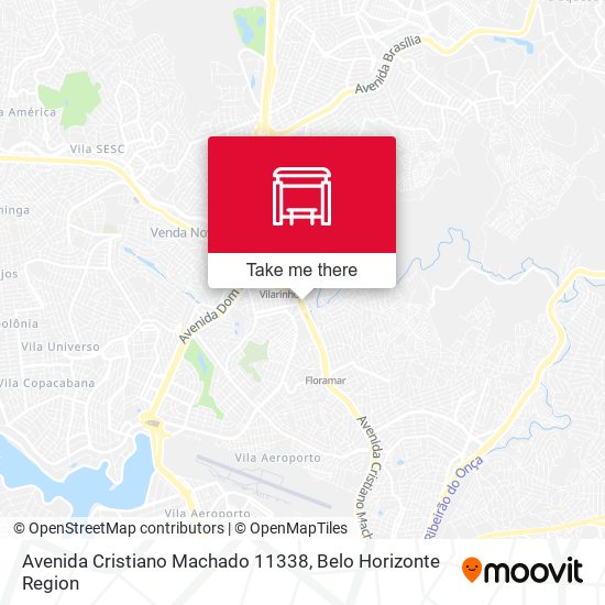 Mapa Avenida Cristiano Machado 11338