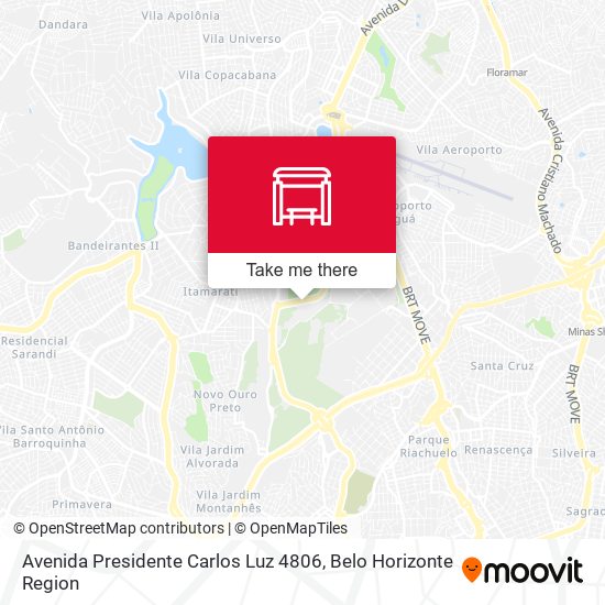 Mapa Avenida Presidente Carlos Luz 4806