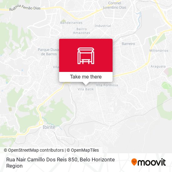 Rua Nair Camillo Dos Reis 850 map