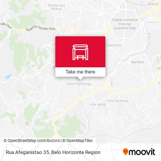 Rua Afeganistao 35 map